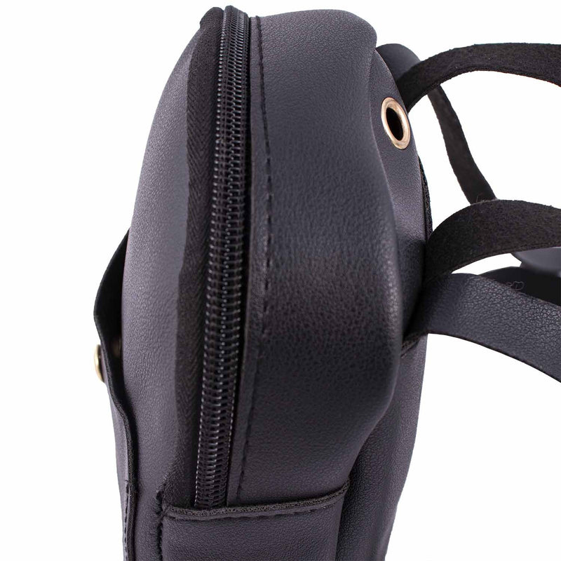7" Mini Faux Leather Wholesale Backpack in 5 Assorted Colors - Bulk Case of 24