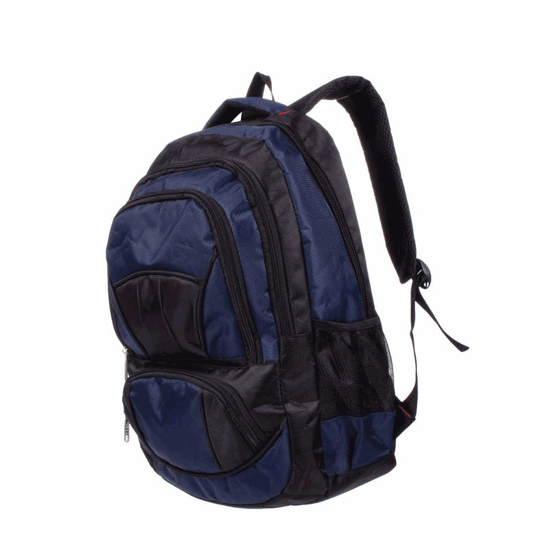 19" Premium Wholesale Backpack in 8 Assorted Colors - Bulk Case of 24