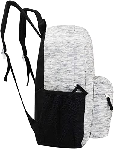 24 Pack of 17" Kids Basic Wholesale Backpack in Assorted Colors and Prints - Bulk Case of 24