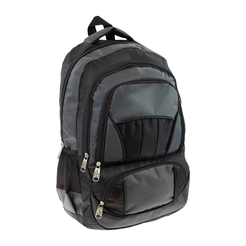 19" Premium Wholesale Backpack in 8 Assorted Colors - Bulk Case of 24