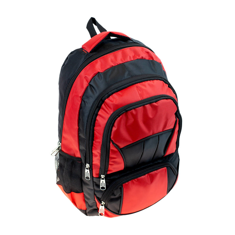 19" Premium Wholesale Backpack in 8 Assorted Colors - Bulk Case of 24