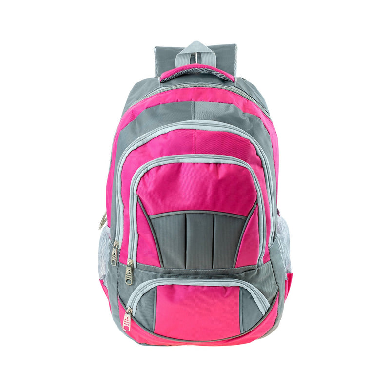 19" Premium Wholesale Backpack in 8 Assorted Colors - Bulk Case of 24