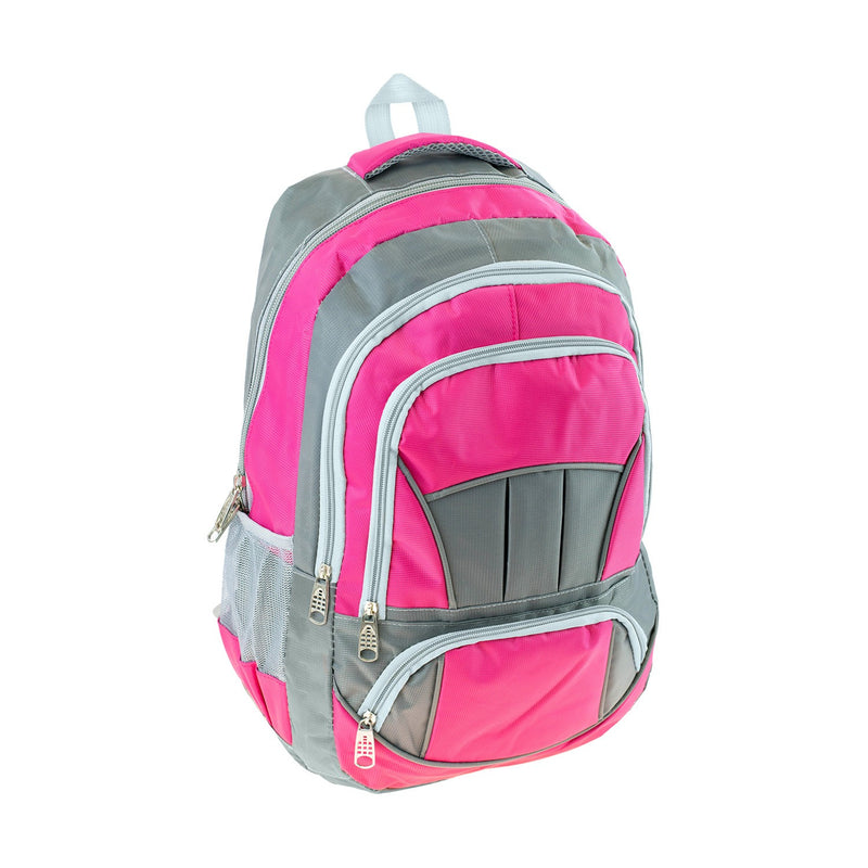 19" Premium Wholesale Backpack in 8 Assorted Colors - Bulk Case of 24