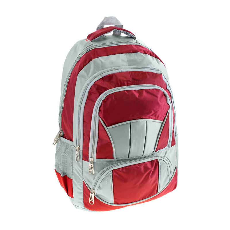 19" Premium Wholesale Backpack in 8 Assorted Colors - Bulk Case of 24