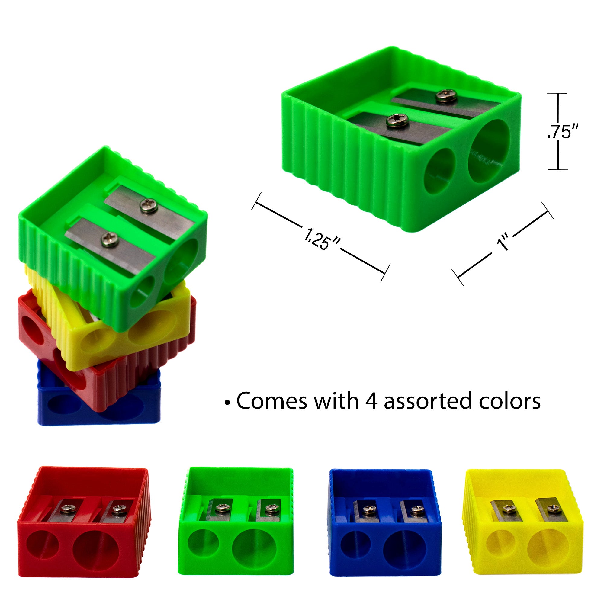 Two-Hole Pencil Sharpener | Bundle of 10 Each