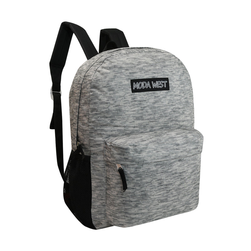 17" Classic Wholesale Backpack in 12 Colors - Bulk Case of 24