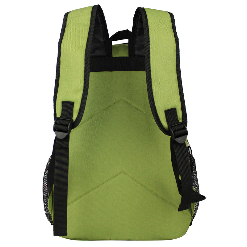 18" Deluxe Wholesale Backpack in Assorted Colors - Bulk Case of 24