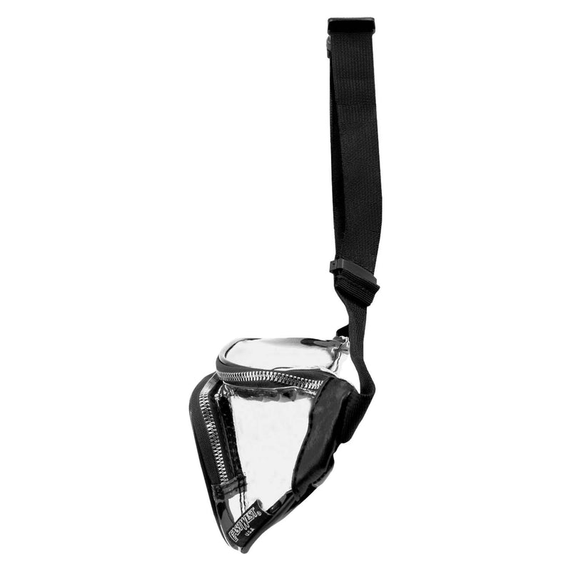 Clear Wholesale Fanny Pack in Assorted Colors in Black - Bulk Case of 24