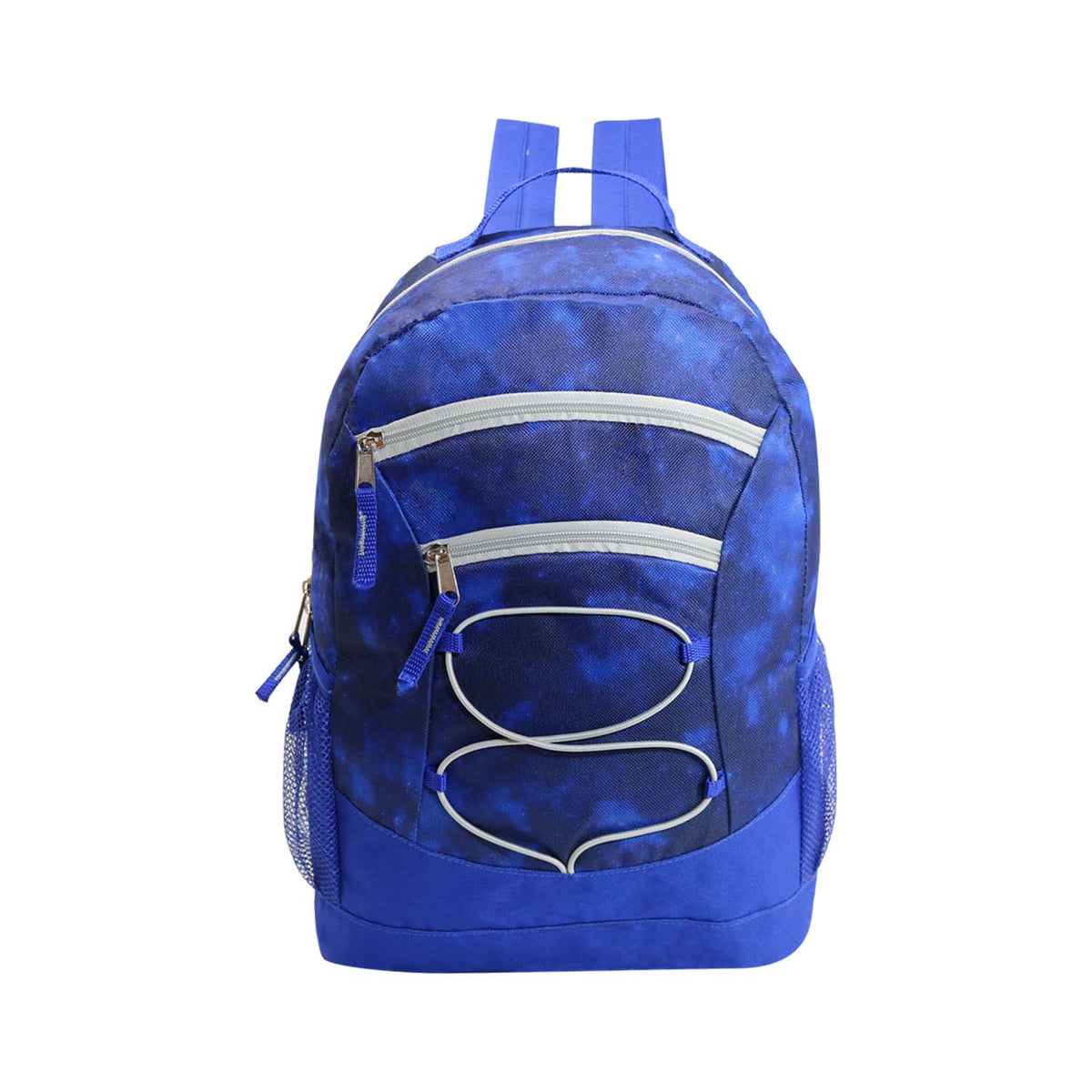 17" Bungee Wholesale Backpack In 8 Prints Bulk Case Of 24 Backpacks