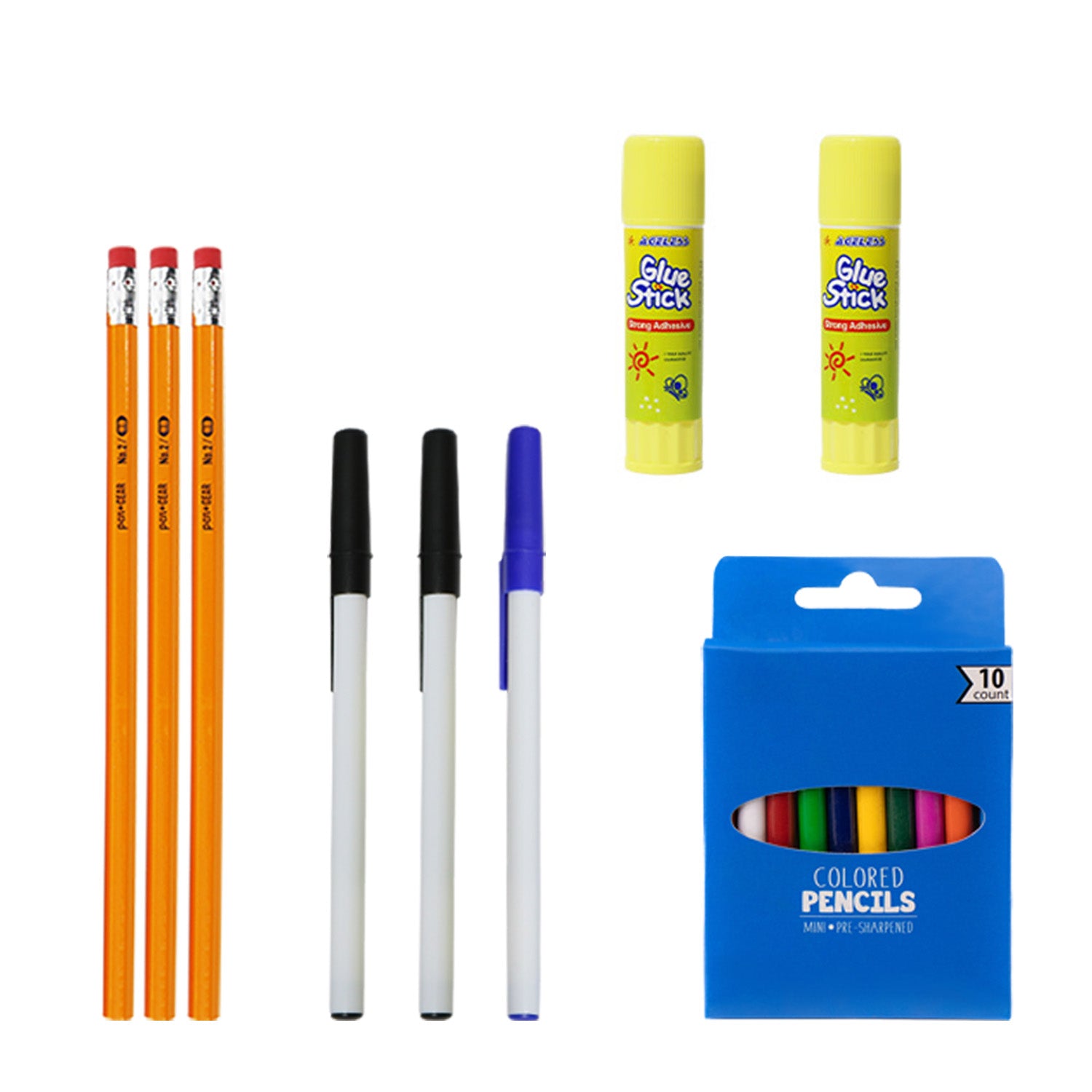 Wholesale 12 Piece School Supply Kit —