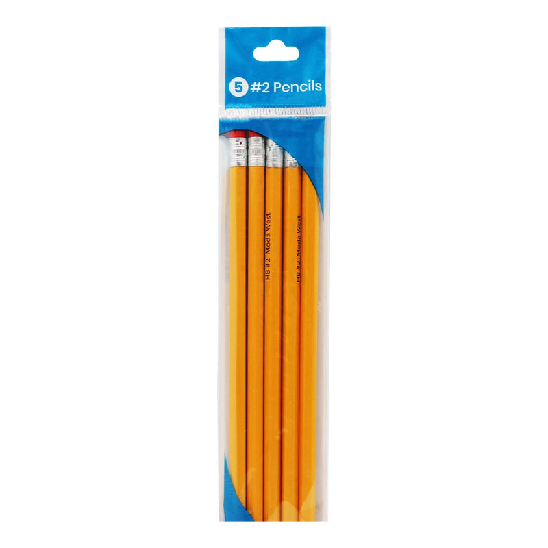 5 Pack of Unsharpened Wood Pencils - Bulk School Supplies Wholesale Case of 192 Pack of 5 Pencils Each