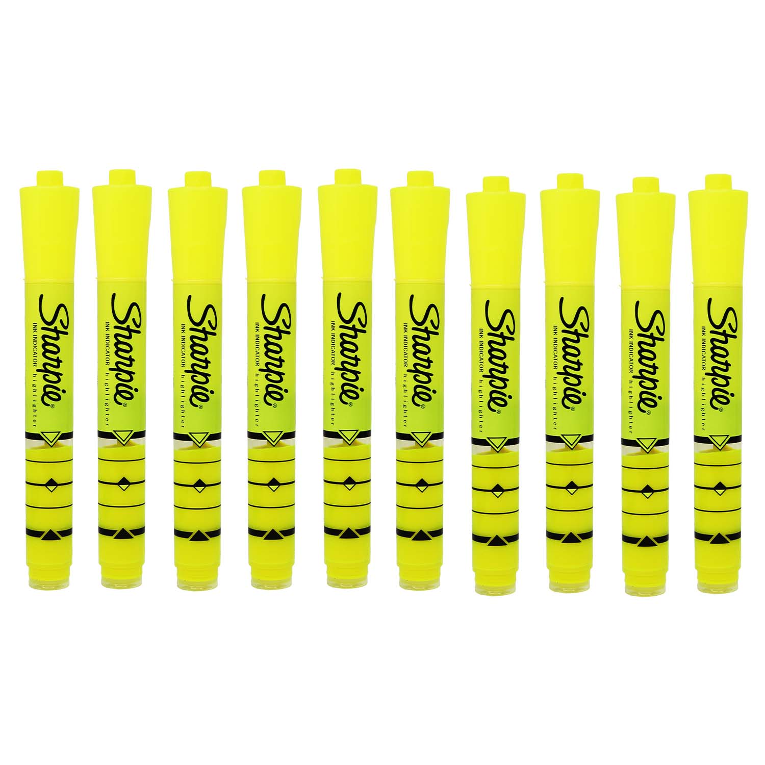 200 Ink Indicator Highlighters in Yellow - Bulk School Supplies Wholesale Case of 200 -Ink Indicator Highlighters
