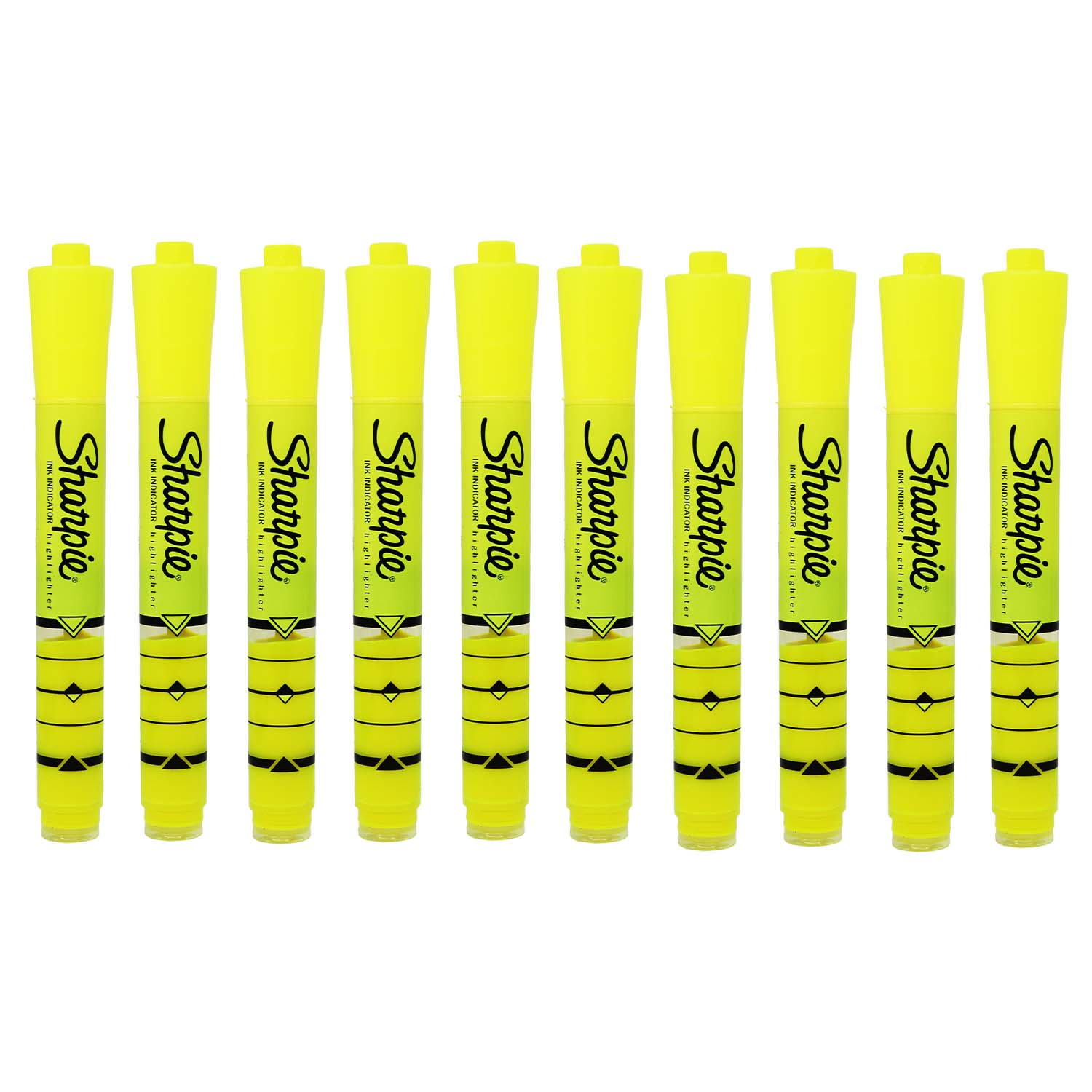 200 Ink Indicator Highlighters in Yellow - Bulk School Supplies Wholesale Case of 200 -Ink Indicator Highlighters