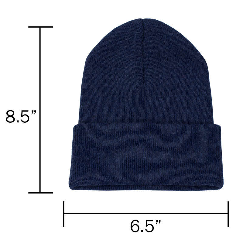 Unisex Winter Wholesale Beanie in 5 Assorted Colors - Bulk Case of 48